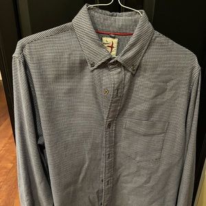 Relwen 100% Cotton hounds tooth button up shirt - Men’s Large